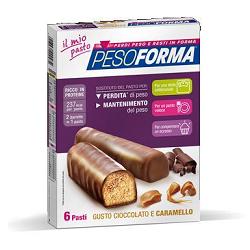 PESOFORMA BARRETTA CIOCCOLATO CARAMELLO 12 X 31 G - dottorbianchi.it