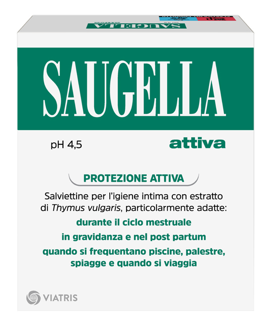 SAUGELLA ATTIVA SALVIETTINE DETERGENTI 10 BUSTINE - dottorbianchi.it