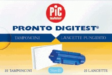 LANCETTE PUNGIDITO PIC DIGITEST GAUGE 28 25 PEZZI + 25 TAMPONCINI ASSORBENTI - dottorbianchi.it