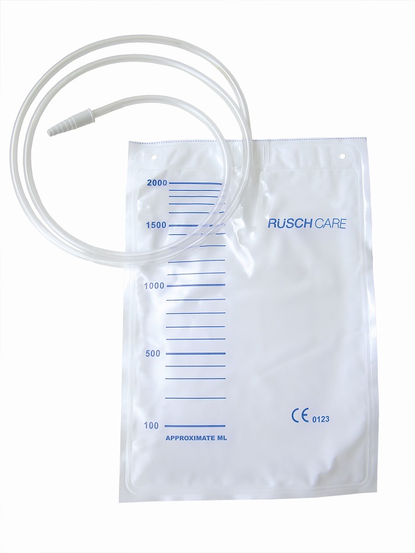 SACCA DI RACCOLTA URINA DA LETTO MONOUSO NON STERILE CAPACITA' 2000 ML CON TUBO DI RACCORDO LUNGHEZZA 90 CM DIAMETRO 5X7 MM VALVOLA DI NON RITORNO 1 GANCIO 30 PEZZI - dottorbianchi.it
