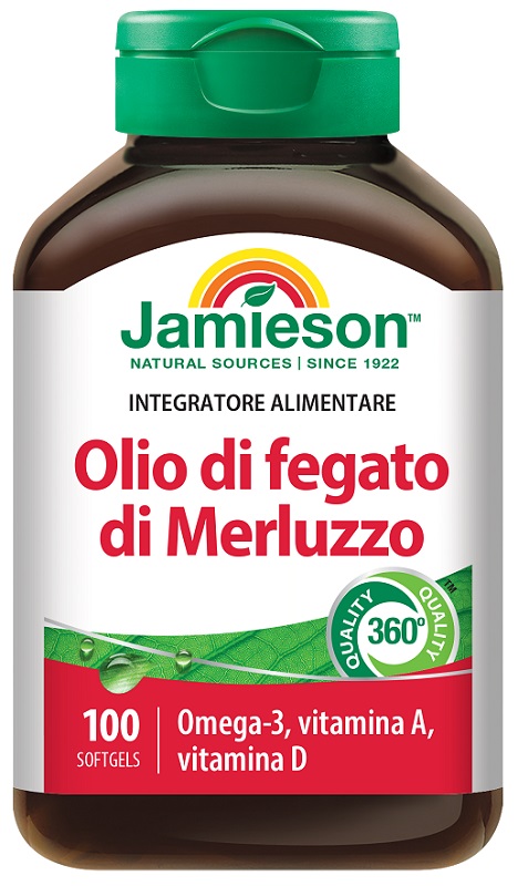 OLIO DI FEGATO DI MERLUZZO 100 PERLE - dottorbianchi.it
