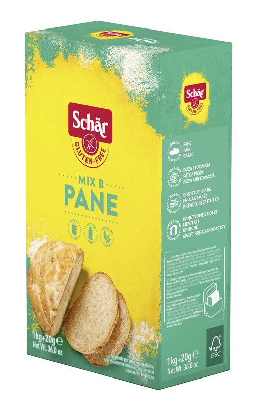 SCHAR MIX B PREPARATO PANE SENZA LATTOSIO 1 KG + 20 G - dottorbianchi.it