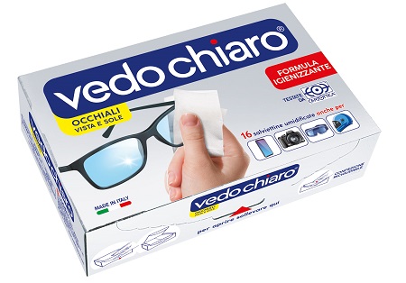 VEDOCHIARO OCCHIALI 16 SALVIETTE UMIDIFICATE - dottorbianchi.it