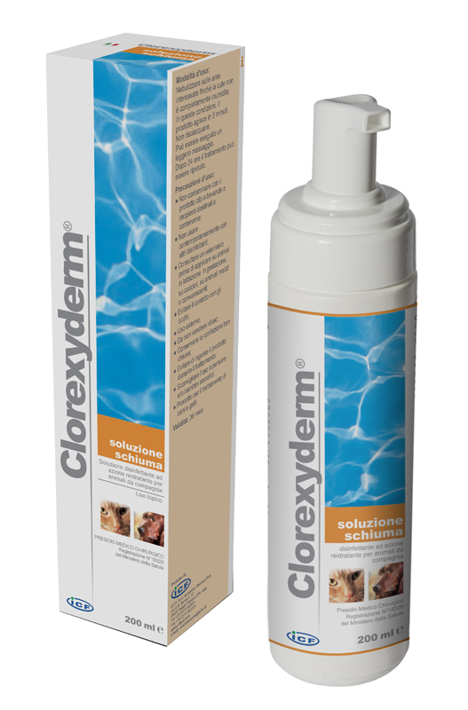 CLOREXYDERM SOLUZIONE SCHIUMA 200 ML - dottorbianchi.it