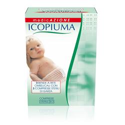 BENDA ICOPIUMA A COMPRESSIONE FISIOLOGICA RETE OMBELICALE CON GARZE STERILI 1 PEZZO - dottorbianchi.it
