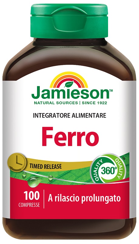 FERRO A RILASCIO PROLUNGATO JAMIESON 100 COMPRESSE - dottorbianchi.it