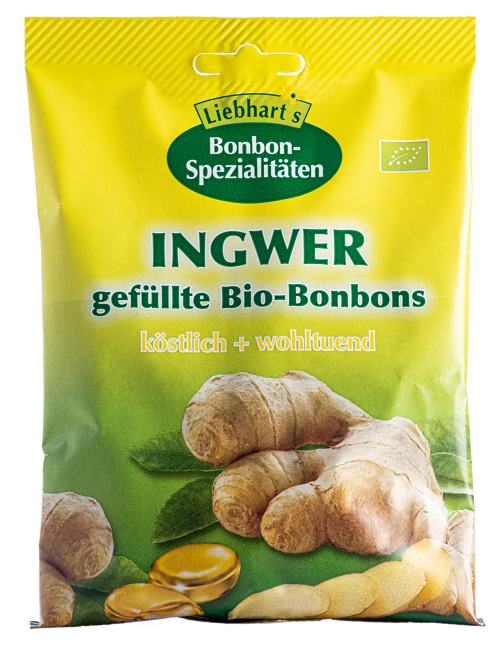 BONBONS ZENZERO BIO 100 G 18 CARAMELLE RIPIENE - dottorbianchi.it