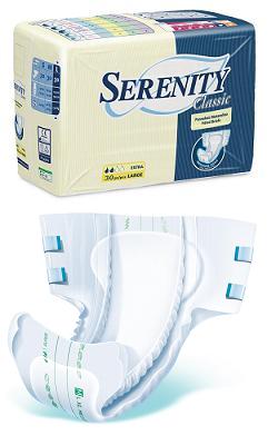 PANNOLONE PER INCONTINENZA SERENITY CLASSIC SUPERDRY FORMATO EXTRA LARGE 30 PEZZI - dottorbianchi.it