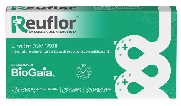 REUFLOR 10 COMPRESSE MASTICABILI AROMA LIMONE - dottorbianchi.it