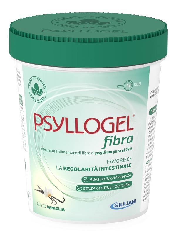 PSYLLOGEL FIBRA VANIGLIA VASO 170 G - dottorbianchi.it