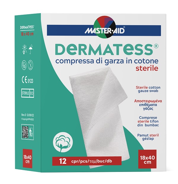 GARZA IDROFILA DERMATESS COT 18X40 12 PEZZI - dottorbianchi.it