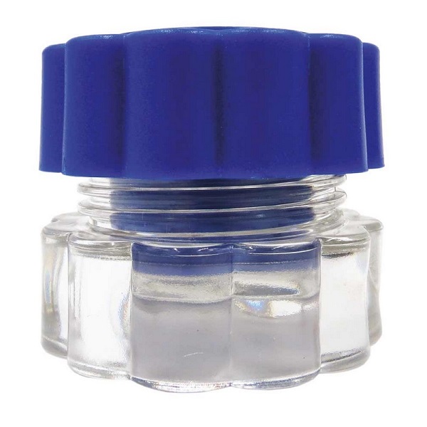 FRANTUMAPILLOLE IN ABS A 2 SCOMPARTI BASE TRASPARENTE COPERCHIO BLU DIMENSIONI 5,4X3,3X4,7 CM - dottorbianchi.it