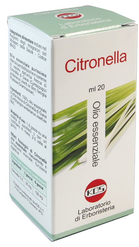 CITRONELLA OLIO ESSENZIALE 20 ML - dottorbianchi.it