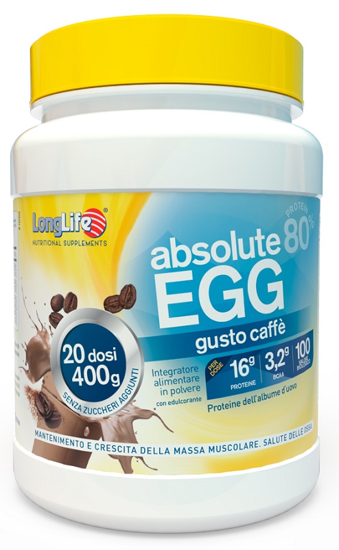 LONGLIFE ABSOLUTE EGG CAFFE' 400 G - dottorbianchi.it