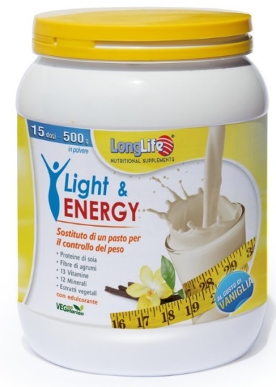 LONGLIFE LIGHT & ENERGY VANIGLIA 500 G - dottorbianchi.it