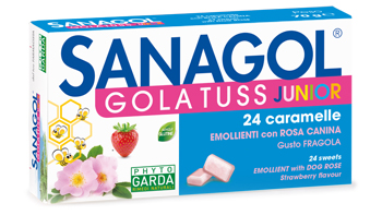 SANAGOL GOLA TUSS JUNIOR FRAGOLA 24 CARAMELLE - dottorbianchi.it