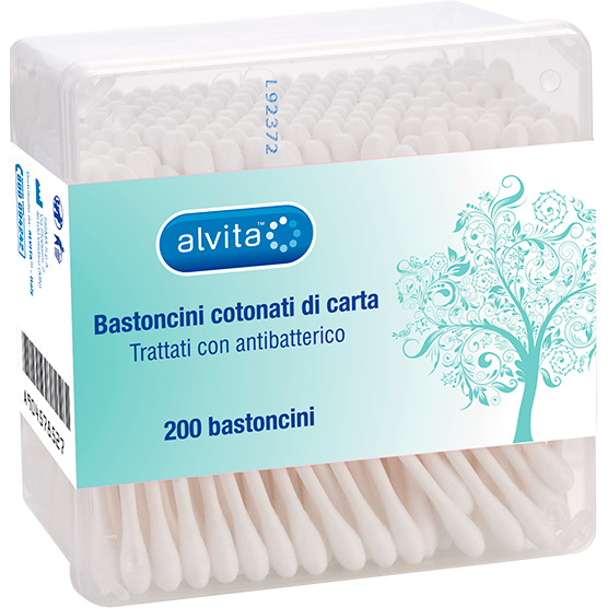 ALVITA BASTONCINI COTONATI DI CARTA 200 PEZZI - dottorbianchi.it