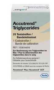 STRISCE REATTIVE PER TRIGLICERIDI ACCUTREND 25 PEZZI - dottorbianchi.it