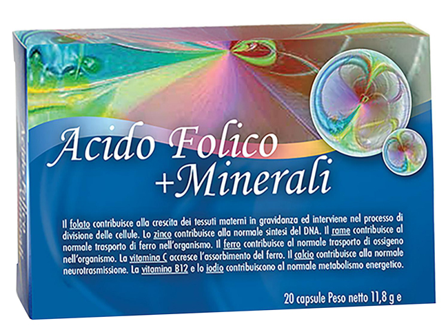 ACIDO FOLICO + MINERALI 20 CAPSULE - dottorbianchi.it