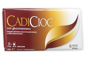 CADICIOC TAVOLETTA FONDENTE CON GLUCOMANNANO 100 G - dottorbianchi.it
