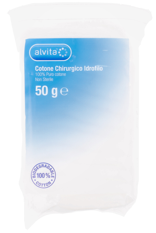 COTONE CHIRURGICO IDROFILO ALVITA 100% PURO COTONE 50 G - dottorbianchi.it