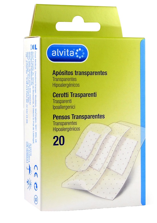 CEROTTO TRASPARENTE 20 PEZZI ALVITA - dottorbianchi.it