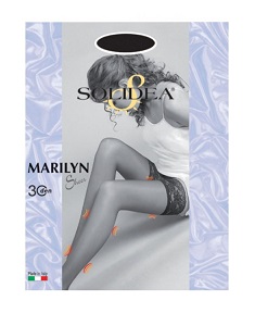 MARILYN 30 SHEER CALZA AUTOREGGENTE NERO 3 - dottorbianchi.it