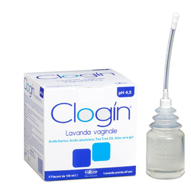 CLOGIN LAVANDA VAGINALE 5 FLACONI DA 100 ML + 5 CANNULE VAGINALI MONOUSO - dottorbianchi.it
