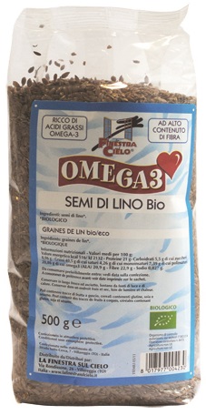 FSC OMEGA3 SEMI DI LINO BIO AD ALTO CONTENUTO DI FIBRA 500 G - dottorbianchi.it