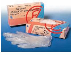 GUANTO IN VINILE CONFORT MISURA EXTRA LARGE ANTIADERENTE BIOCOMPATIBILE UTILIZZABILE ANCHE A CONTATTO CON SOSTANZE ALIMENTARI 100 PEZZI SENZA POLVERE - dottorbianchi.it