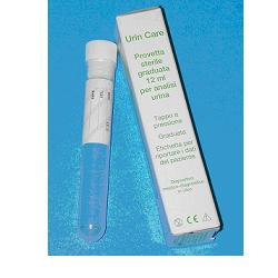 PROVETTA STERILE URIN CARE 12ML IN POLISTIROLO TRASPARENTE, GRADUATA, CON TAPPO BIANCO INTERNO A PRESSIONE, SINGOLARMENTE ASTUCCIATA E CORREDATA DI ETICHETTA AUTOADESIVA - dottorbianchi.it