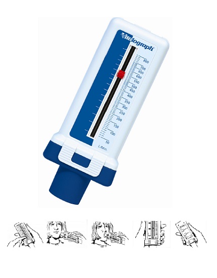 MISURATORE DI PICCO DI FLUSSO ESPIRATORIO. CONSENTE DI SORVEGLIARE EVENTUALI VARIAZIONI DEL FLUSSO FORNENDO INFORMAZIONI SULL'ANDAMENTO DELLA MALATTIA E SULL'EFFICACIA DEI FARMACI - dottorbianchi.it