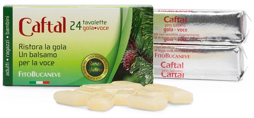CAFTAL GOLA VOCE 24 TAVOLETTE 60 G - dottorbianchi.it