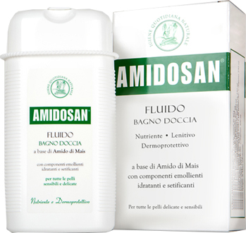 AMIDOSAN FLUIDO BAGNO DOCCIA NUTRIENTE LENITIVO RINFRESCANTE 300 ML - dottorbianchi.it