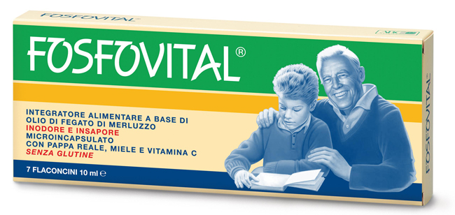 FOSFOVITAL OLIO FEGATO DI MERLUZZO 7 FLACONCINI - dottorbianchi.it