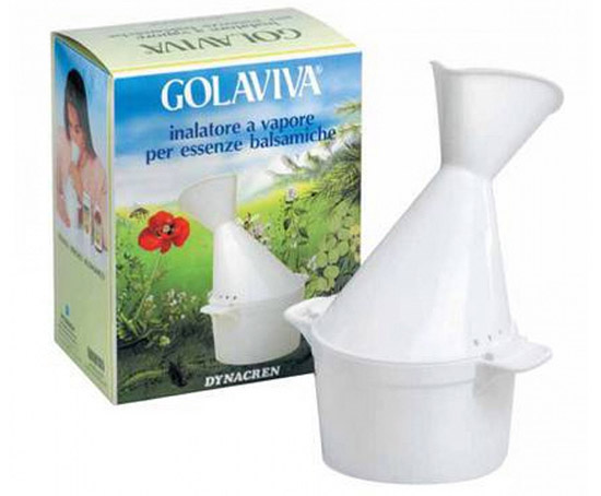 GOLAVIVA INALATORE VAPORE PER INALAZIONI CON ACQUA BOLLENTE ED ESSENZE BALSAMICHE 1 PEZZO - dottorbianchi.it