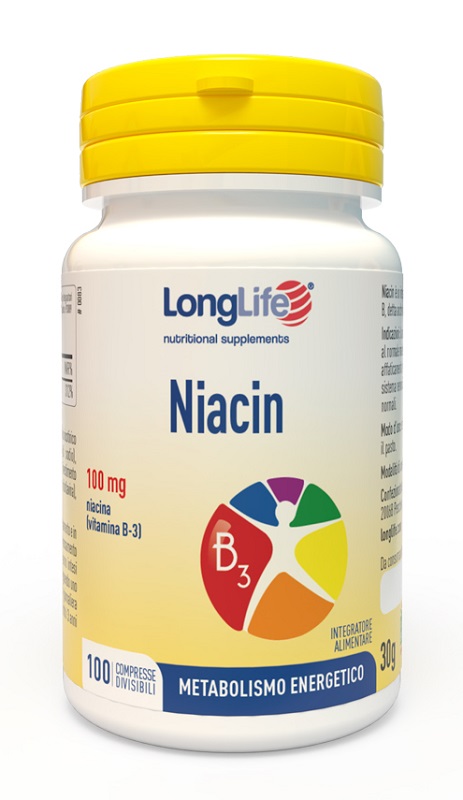 LONGLIFE NIACIN 100 MG 100 COMPRESSE - dottorbianchi.it