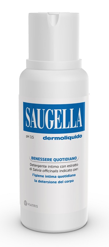 SAUGELLA DERMOLIQUIDO PH 3,5 DETERGENTE INTIMO BENESSERE QUOTIDIANO 250 ML - dottorbianchi.it