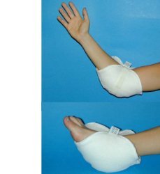 GOMITIERA/TALLONIERA IN VELLO SINTETICO PER LA PREVENZIONE DELLE PIAGHE DA DECUBITO A LIVELLO DEI GOMITI E/O DEI TALLONI NEI PAZIENTI LUNGODEGENTI. SISTEMA DI FISSAGGIO A VELCRO - dottorbianchi.it
