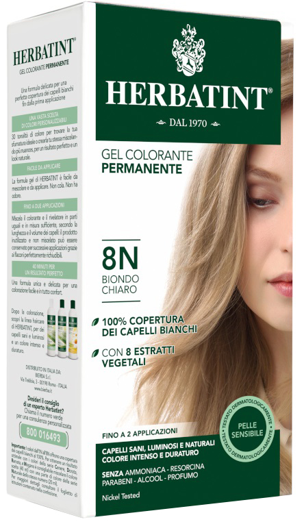 HERBATINT 8N BIONDO CHIARO 150 ML - dottorbianchi.it
