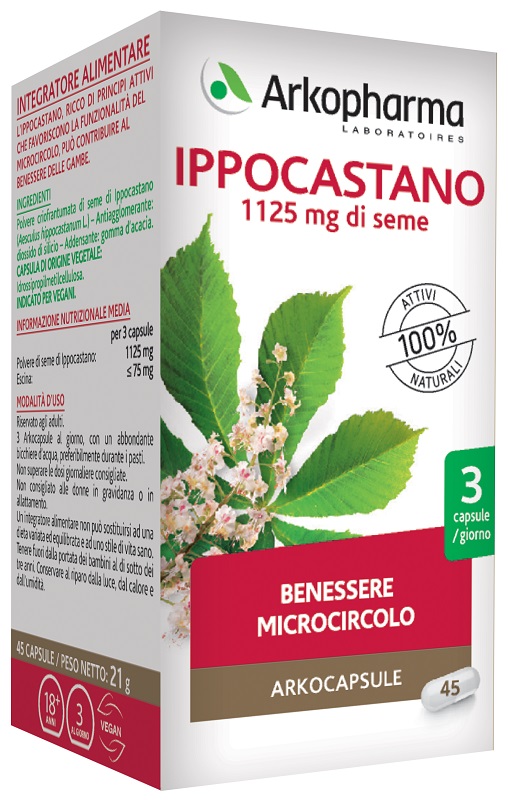 ARKO CAPSULE IPPOCASTANO BIO 45 CAPSULE - dottorbianchi.it