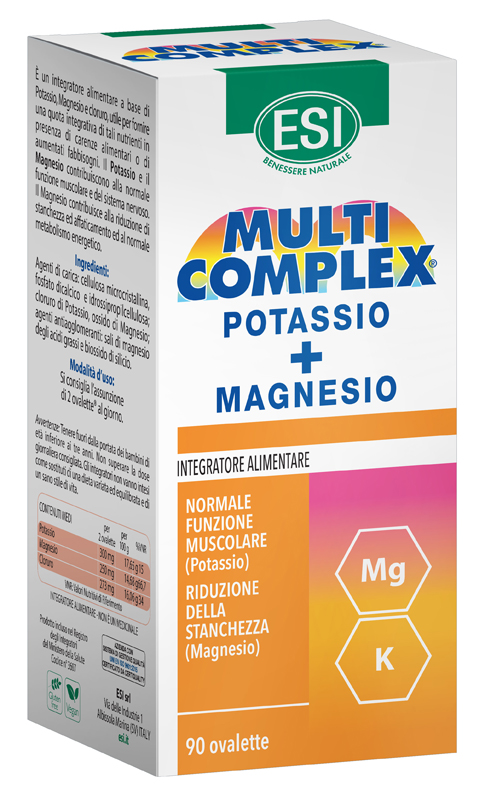 ESI MULTICOMPLEX POTASSIO MG 90 OVALETTE - OFFERTA A TEMPO LIMITATO - dottorbianchi.it