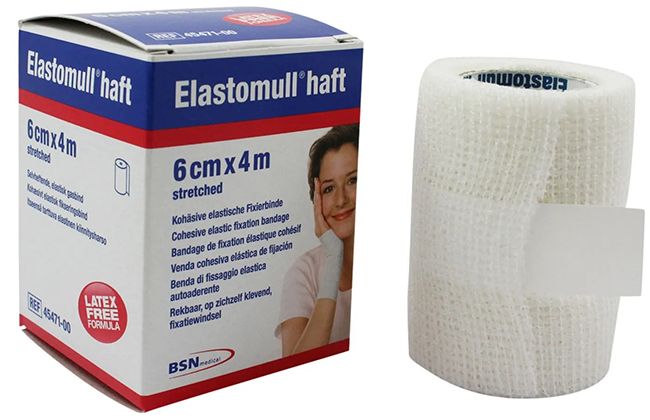 BENDA ELASTICA AUTOADESIVA ELASTOMULL HAFT BLU 6X400 CM - dottorbianchi.it