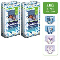 HUGGIES DRYNITES BOY PYJAMA PANTS 4/7 ANNI MEDIUM 17/30KG PACCO SINGOLO 10 PEZZI - dottorbianchi.it