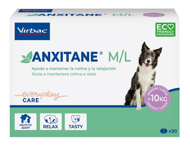 ANXITANE M/L SUPPLEMENTO NUTRIZIONALE SCATOLA 30 COMPRESSE APPETIBILI - dottorbianchi.it