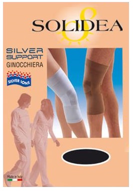 SILVER SUPPORT KNEE GINOCCHIERA NERO L - dottorbianchi.it