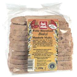 FETTE BISCOTTATE DOLCI MANDORLA MALTO 250 G - dottorbianchi.it