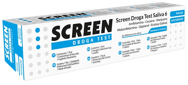 DROGA TEST CHE RILEVA 6 DROGHE TRAMITE SALIVA RISULTATO PER OGNI DROGA ANALIZZATA SCREEN DROGA TEST SALIVA 6 - dottorbianchi.it