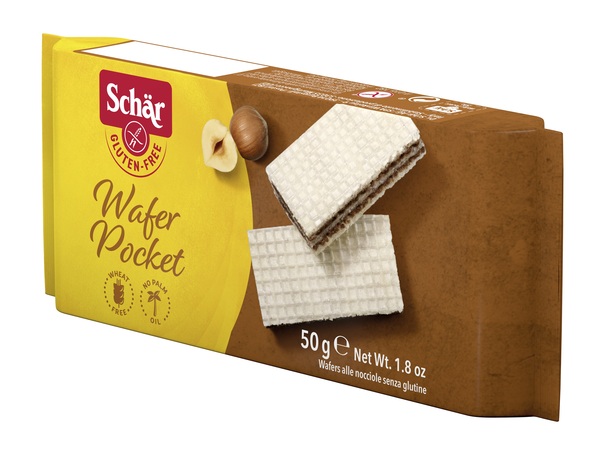 SCHAR WAFER POCKET ALLA NOCCIOLA 50 G - dottorbianchi.it