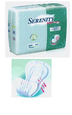 PANNOLONE PER INCONTINENZA SAGOMATO SERENITY SOFTDRY+ ALOE SUPER 30 PEZZI - dottorbianchi.it